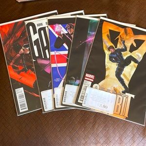 5 Marvel Gambit comic books in plastic not opened since purchased.